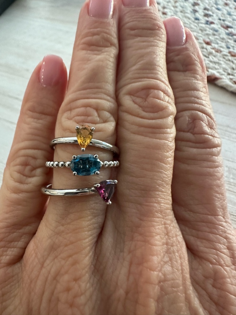 NWT Sterling silver stacking rings